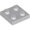 Image de Lego® 2x2 panneaux 3022 - 1 pièce Gris bleuté clair