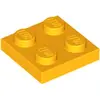 Image de Lego® 2x2 plaques 3022 - 1 pièce Lumière orange clair