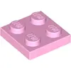 Image de Lego® 2x2 plaques 3022 - 1 pièce rose clair