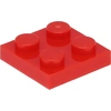Image de Lego® 2x2 panneaux 3022 - 1 pièce rouge