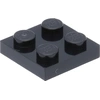 Image de Lego® 2x2 plaques 3022 - 250 pièces noir