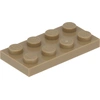 Image de Lego® 2x2 panneaux 3020 - 50 pièces beige foncé