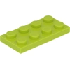 Image de Lego® 2x2 plaques 3020 - 50 pièces Lime