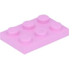 Image de Lego® 2x3 plaques 3021 - 100 pièces rose clair