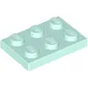 Image de Lego® 2x3 plaques 3021 - 10 pièces Aqua clair