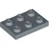 Image de Lego® 2x3 plaques 3021 - 10 pièces bleu sable