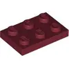 Image de Lego® 2x3 panneaux 3021 - 1 pièce rouge foncé