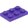 Image de Lego® 2x3 plaques 3021 - 1 pièce violet foncé