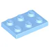 Image de Lego® 2x3 plaques 3021 - 1 pièce bleu clair