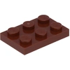 Image de Lego® 2x3 panneaux 3021 - 1 pièce rouge-brun