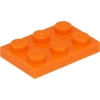 Image de Lego® 2x3 plaques 3021 - 250 pièces orange