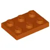 Image de Lego® 2x3 plaques 3021 - 50 pièces orange foncé