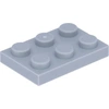 Image de Lego® 2x3 plaques 3021 - 50 pièces gris bleuté clair