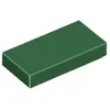 Image de Lego® 1x2 carreaux 3069 - 100 pièces vert foncé