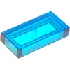 Image de Lego® 1x2 carreaux 3069 - 100 pièces Trans - Bleu foncé