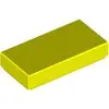 Image de Lego® 1x2 carreaux 3069 - 10 pièces jaune fluo