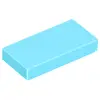 Image de Lego® 1x2 carreaux 3069 - 1 pièce bleu azur moyen