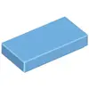 Image de Lego® 1x2 carreaux 3069 - 1 pièce bleu moyen