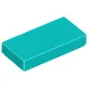 Image de Lego® 1x2 carreaux 3069 - 50 pièces turquoise foncé