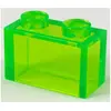 Image de Lego® brique 1x2 3065 - 1 pièce transparent vert clair