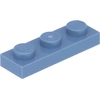 Image de Lego® 1x3 plaque 3623 - 100 pi ¨ces bleu sable