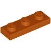 Image de Lego® 1x3 plaque 3623 - 10 pièces orange foncé