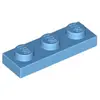 Image de Lego® 1x3 plaque 3623 - 10 pièces bleu moyen