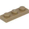Image de Lego® 1x3 panneau 3623 - 1 pièce beige foncé