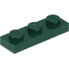 Image de Lego® 1x3 plaque 3623 - 250 pièces vert foncé