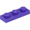 Image de Lego® 1x3 plaque 3623 - 50 pièces violet foncé