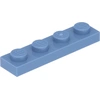 Image de Lego® 1x4 plaque 3710 - 100 pièces sable bleu