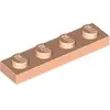 Image de Lego® 1x4 plaque 3710 - 10 pièces Nougat clair