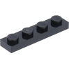 Image de Lego® 1x4 plaque 3710 - 10 pièces noir