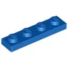 Image de Lego® 1x4 plaque 3710 - 1 pièce bleu