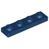 Image de Lego® 1x4 plaque 3710 - 1 pièce bleu foncé