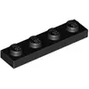Image de Lego® 1x4 plaque 3710 - 1 pièce noir