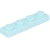 Image de Lego® 1x4 plaque 3710 - 50 pièces Aqua clair