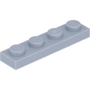 Image de Lego® 1x4 plaque 3710 - 50 pièces gris clair