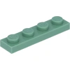 Image de Lego® 1x4 plaque 3710 - 50 pièces vert sable