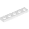 Image de Lego® 1x5 plaque 78329 - 100 pièces blanc
