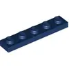 Image de Lego® 1x5 plaque 78329 - 10 pièces bleu foncé