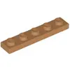 Image de Lego® 1x5 plaque 78329 - 10 pièces Nougat moyen