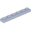 Image de Lego® 1x6 plaque 3666 - 100 pièces gris clair