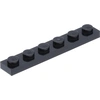 Image de Lego® 1x6 plaque 3666 - 10 pièces noir