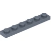 Image de Lego® 1x6 panneau 3666 - 1 pièce gris foncé
