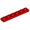 Image de Lego® 1x6 plaque 3666 - 1 pièce Rouge