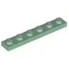 Image de Lego® 1x6 plaque 3666 - 1 pièce vert sable