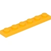 Image de Lego® 1x6 Board 3666 - 50 pi ¨ces Light light orange