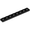 Image de Lego® 1x8 plaque 3460 - 100 pièces noir