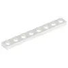 Image de Lego® 1x8 plaque 3460 - 100 pièces blanc